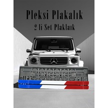 Fransa Bayraklı Plakalık Pleksi - 846969745
