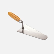 Dekor Beyaz Tuğla Malası 22 Cm Ahşap Sap