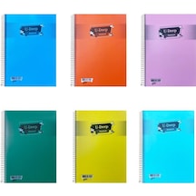 Umut U-Deep A4 Spiralli Defter Pp. Kapak 120 Yp. Kareli 6'lı