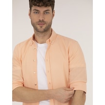 Pierre Cardin Erkek Turuncu Desenli Gömlek 50268183-vr051 Turuncu