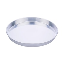 Alüminyum Yuvarlak Tepsi 40 Cm Gümüş