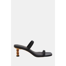 Katy Perry The Leilei Kadın Siyah Topuklu Terlik Siyah