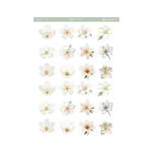 1 Adet Çiçek Temalı Journal & Scrapbook Sticker Sayfası 12 17 Cm Diğer