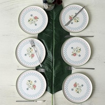 Rose Pasta Tabağı 22 Cm 6 Adet 22911 Açık