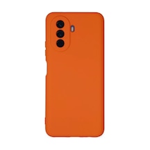 Huawei Nova Y70 Kılıf Nano İçi Kadife Silikon - Turuncu 0.2M-Çok Renkli