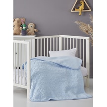 Komfort Home Emboss Bebek Battaniyesi 90X110 Cm Mavi