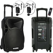 Ls-p1915hh Taşınabilir 2'li Headset Mikrofonlu Ses Sistemi 1200w