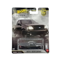 Hot Wheels Premium '99 Ford F-150 Svt Lightning - Car Culture Power Trip Siyah 1/64 Diecast Model Ar Çok Renkli