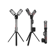 Kress Kuf09.9 20volt 2000/4500 Lümen Profesyonel Kule Tipi Teleskopik Katlanabilir Led Projektör Ak Çok Renkli