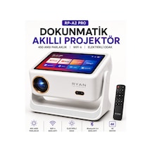 Ev Sinema Projeksiyon Cihazı Akıllı Projektör 450 Ansı 4k Destekli Hd Wifi Bluetooth