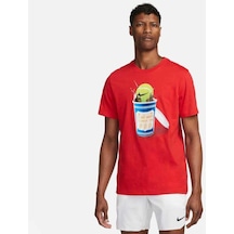 Nike Fj1500 Court Tee Tennis Heritage Kırmızı Erkek Tişört 001