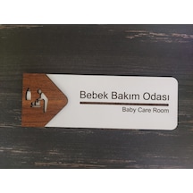 Bebek Bakım Odası Ofis Oda Kapı İsimliği Yönlendirme Tabelası Levhası Kişiselleştirilebilir