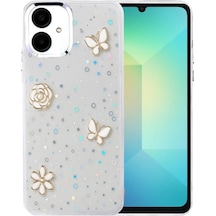 Newface Samsung Galaxy A06 Fiyonk Desenli Kapak - Desen 10 Şeffaf