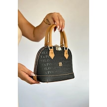 Just Polo Kadın Orta Boy Zincir Detaylı Ayarlanabilir Askılı Yeni Sezon El & Omuz Çantası 234076mh Siyah - Camel