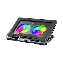 Classone Gt102 Gaming Laptop Soğutucu, 2200rpm , Rgb Işıklı , Led Display , Notebook Soğutucu Stand