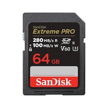 64gb Extreme Pro Sdxc Uhs-ıı Hafıza Kartı - C10, U3, V60, 6k, 4k Uhd, Sd Kart - Sdsdxep-064g-gn4ın