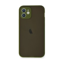 Apple Apple Uyumlu iPhone 12 Mini Kılıf Montreal Silikon Kapak - Açık Yeşil