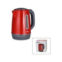 Kırmızı Çelik Kettle Su Isıtıcısı Kablosuz Kullanım 1.8lt 360 Derece Dönebilme Otomatik Kapanma Sk-8