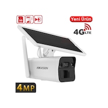 Hikvision Ds-2xs2t41g1-ıd/4g 4mp 4g Dış Mekan Güneş Enerjili Bullet Güvenlik Kamerası - Çift Yönlü