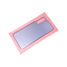 Tkgz Samsung Galaxy Uyumlu S21 Arka Pil Batarya Kapağı Cam Mavi