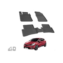 Paspas Siyah Araca Özel Renault Clio 4 2012-2020 Captur 1 2013-2020 Sahler - Yerli Üretim