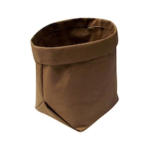 Dolıty Yıkanabilir Kraft Kağıt Torba Çok Kullanımlı Ev S Kahverengi