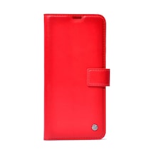 Galaxy İle Uyumlu S24 Ultra Kılıf Kar Deluxe Kapaklı Kılıf Kırmızı Çok Renkli