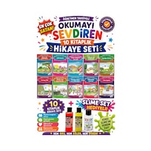 2.sınıf Öğretmen Tavsiyeli Okumayı Sevdiren 32 Sayfa 10 Kitaplık Hikaye Seti Slime Set Hediyeli