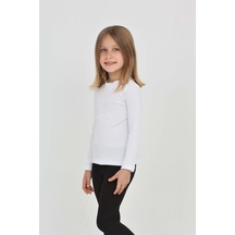 Toontoy Kids Toontoy Kız Çocuk Okul Omuz Çıtçıtlı Tişört Ekru