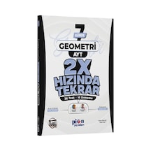 Pion Yayınları Ayt Geometri Ders Platosu 7 Günde 2x Hızında Tekrar