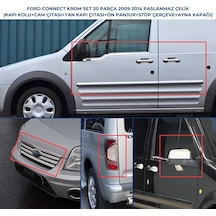 Ford Connect Full Krom Krom Set 2009-2014 Model Arası Uyumlu Paslanmaz Çelik