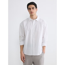 Lcw Vision Gri Regular Fit Çizgili Poplin Erkek Gömlek Lcw Vision Gri Regular Fit Çizgili Poplin Erkek Gömlek