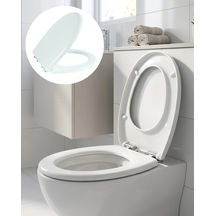 Hubrendy Kargo Universal Klozet Kapağı Kolay Montaj Kaydırmaz Alt Ped Dayanıklı Banyo Aksesuarı Diğer