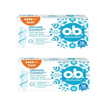 O.B. Pro Comfort Süper Tampon 16'lı 2 Adet