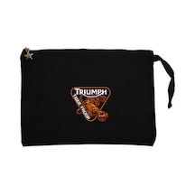 Triumph Tiger Troop Siyah Clutch Astarlı Cüzdan / El Çantası Siyah