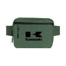 Kawasaki Logo Yeşil Bel Çantası