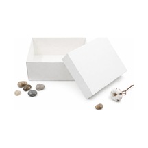 25x18x10 Beyaz Kapaklı Hediye Kutusu 5 Adet