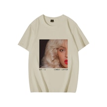 Flood Of Style Vintage Stil Beyoncé Act Iı Kovboy Kız Albümü T Shirt Erkek Kadın Yüksek Kaliteli Streetwear Bej