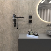 Decorev Fön Makinası Saç Kurutma Makinası Tutucu Yapışkanlı 4792 Siyah