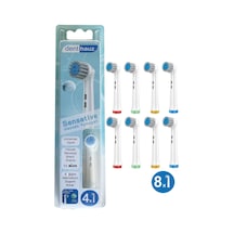 Sensetive - Ekstra Yumuşak Oral B Şarjlı Diş Fırçası Yedek Başlığı - 8 Adet Yedek Başlık