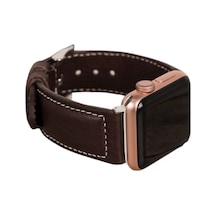 Apple Watch Uyumlu Deri Kordon 42-44-45mm Nm4-as3 Kahve Diğer