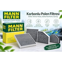 Mann-fılter Aktif Karbonlu Polen Filtresi Peugeot 206 1.6 Hdi 110 Hp 2004-2009 Uyumlu