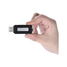 Usb Ses Kayıt Cihazı 16gb Ses Aktivasyonlu,tek Tuş, Ultra Mini