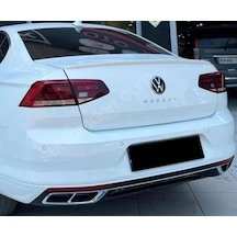 Vw Passat B8.5 Arka Tampon + Parlak Siyah Rline Difüzör 2015 2022