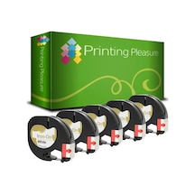 5x Compatible S0718850 S0718840 Siyah Üzerinde Beyaz 12 Mm X 2 M Kumaş Bant T-100h, Lt-100t, Lt-110t, Qx 50, Xr, Xm, Diğer