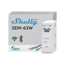 Shelly 3em-63w Gen3 Akıllı 3 Faz Enerji Ölçer