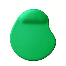 Oval Yeşil Kum Desen Destekli Kaymaz Taban Bilgisayar Notebook Mouse Pad - Bileklikli Mauspad
