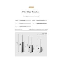 304 Paslanmaz Çelik Banyo Tuvalet Fırçası Altın 14 Cm Altın
