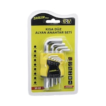 Şahin Tools Şht-069 Alyan Anahtar Seti 9 Adet 50hrc M-2 1.5 - 2 - 2.5 - 3- 4 - 5- 6 - 8 - 10
