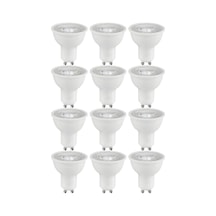 12 Adet 7 W Gün Işığı 1. Sınıf Gu10 Duy Led Ampul - 3000 Kelvin